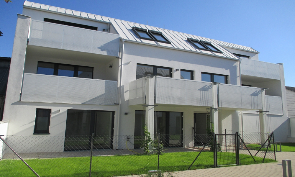 Bliźniaki Wiedeń 2019 — stolarka aluminiowa i balustrady